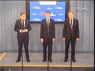 Poseł Tomasz Piotr Nowak konferencja z 20 lutego 2015 r.