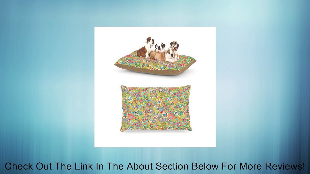 Kess InHouse Julia Grifol "My Butterflies and Flowers in Green" Rainbow Floral Dog Bed Review