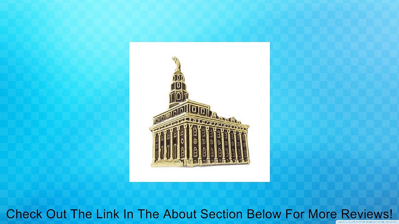 Pin Tie Tack " Nauvoo Temple " Antique Gold - J107AG Review