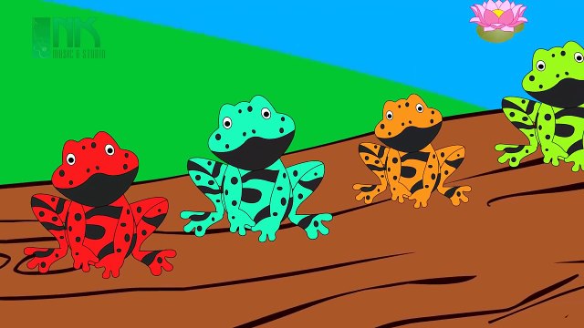 Five Little Speckled Frogs _ Nursery Rhymes _ Cartoon Animation Songs for Children