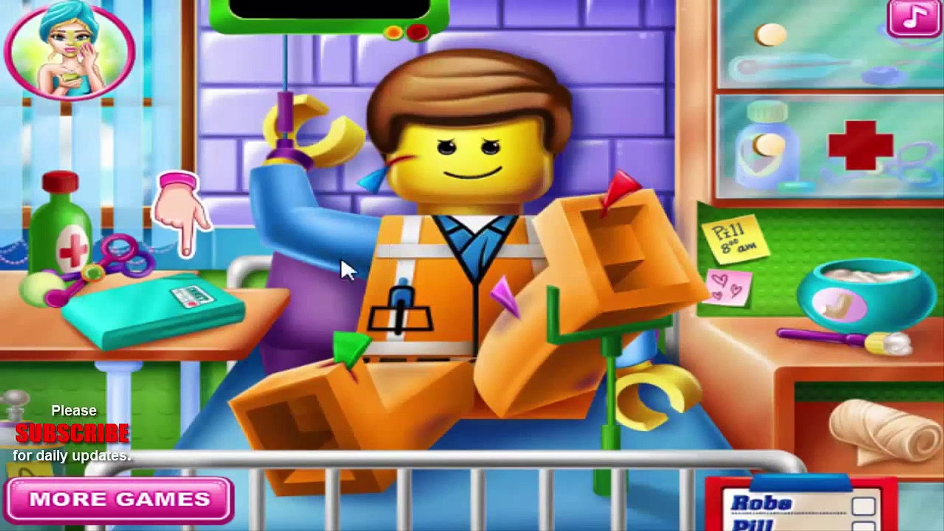 Lego Games - Lego in the hospital_ doctor kids game - Free games online (1)  - video Dailymotion