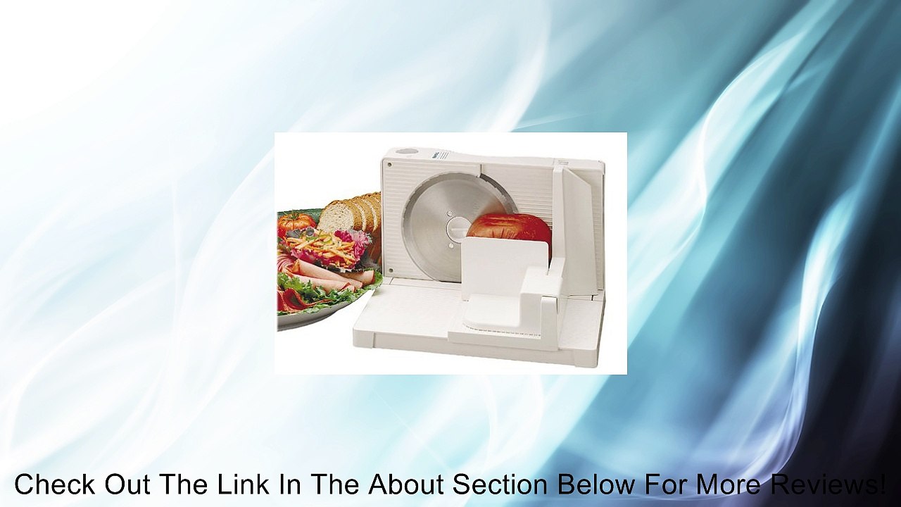 Rival 1042W Electric Food Slicer, White Review Vidéo Dailymotion