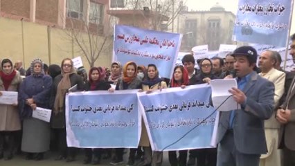 Afganistan'da Kadına Şiddet Protesto Edildi