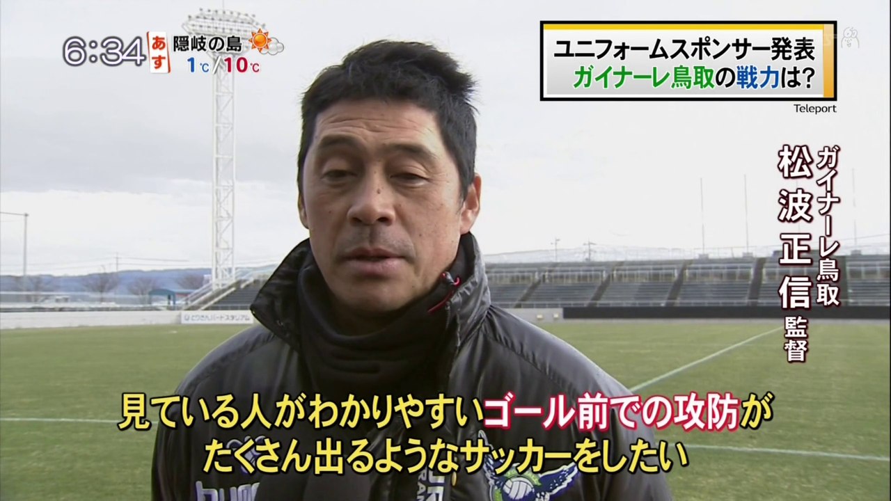 ユニフォームスポンサー発表 ガイナーレ鳥取の戦力は 動画 Dailymotion