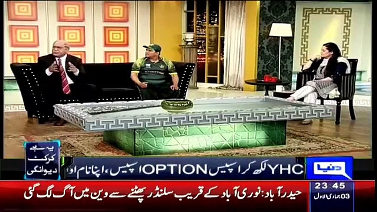 Azizi As Najam Sethi- Excellent Chitrol of Najam Sethi By Azizi & Junaid Saleem