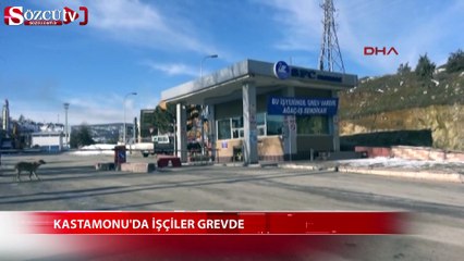 Kastamonu'da işçiler grevde