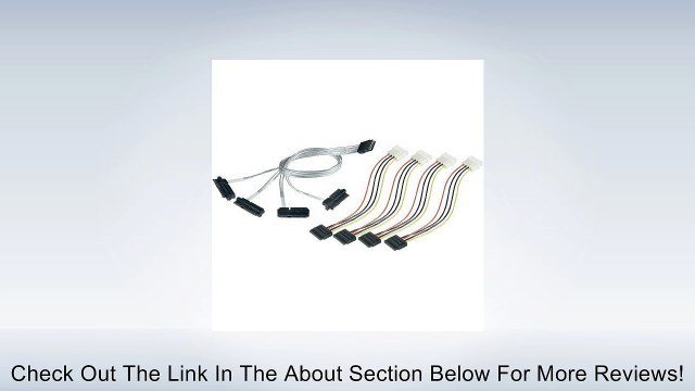 Adaptec Mini SAS to 4 x SATA Fan-out Cable with SFF-8448 Sideband Signals - 3.28ft Review
