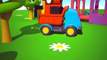 Kids 3D Machine Cartoons for Children 3- Leo the Truck- FIRE ENGINE TRUCK! (大卡车) Kid'sfirstTV