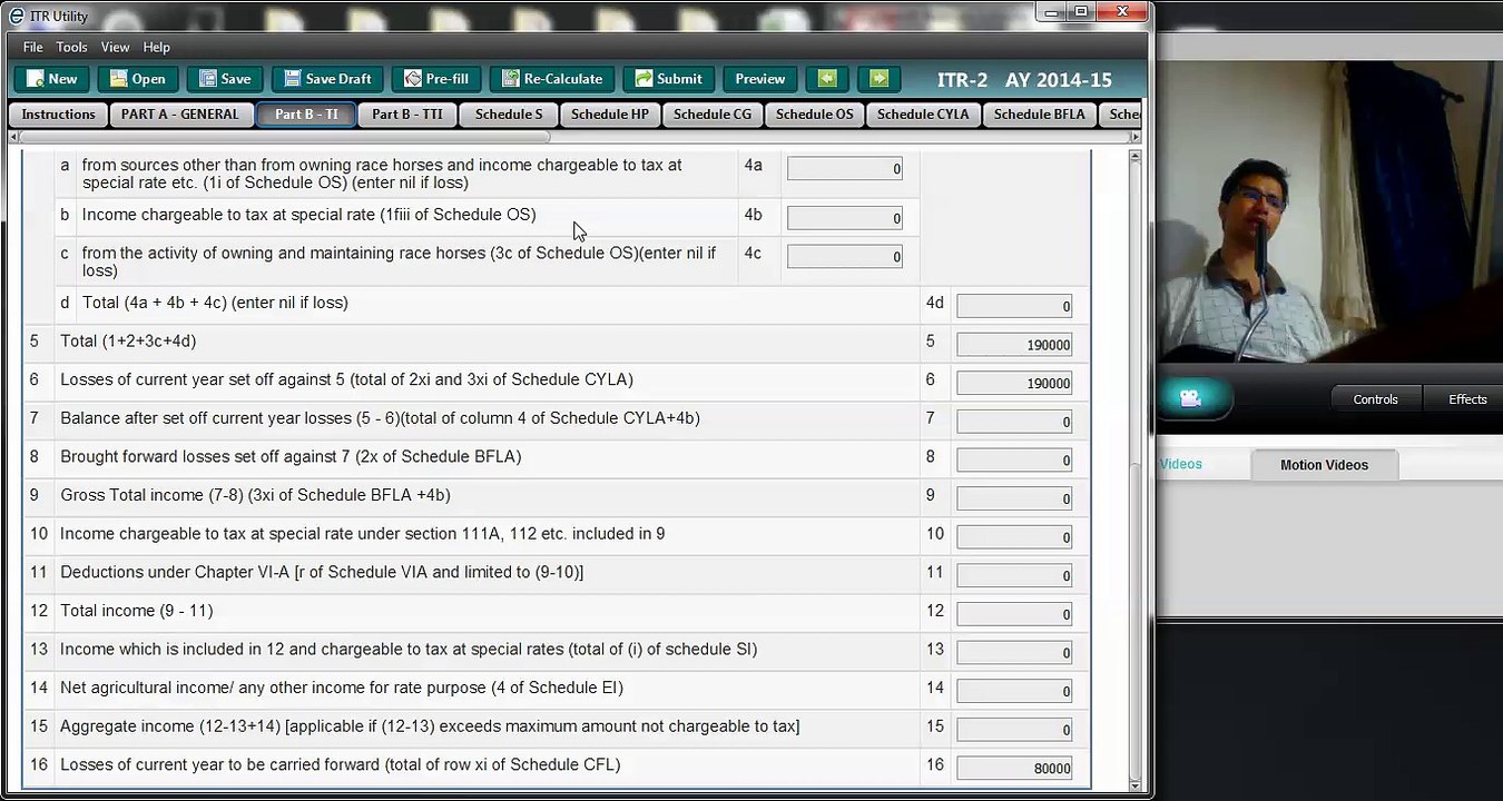 1047( Income tax ) How is Total income computed  (Concept )