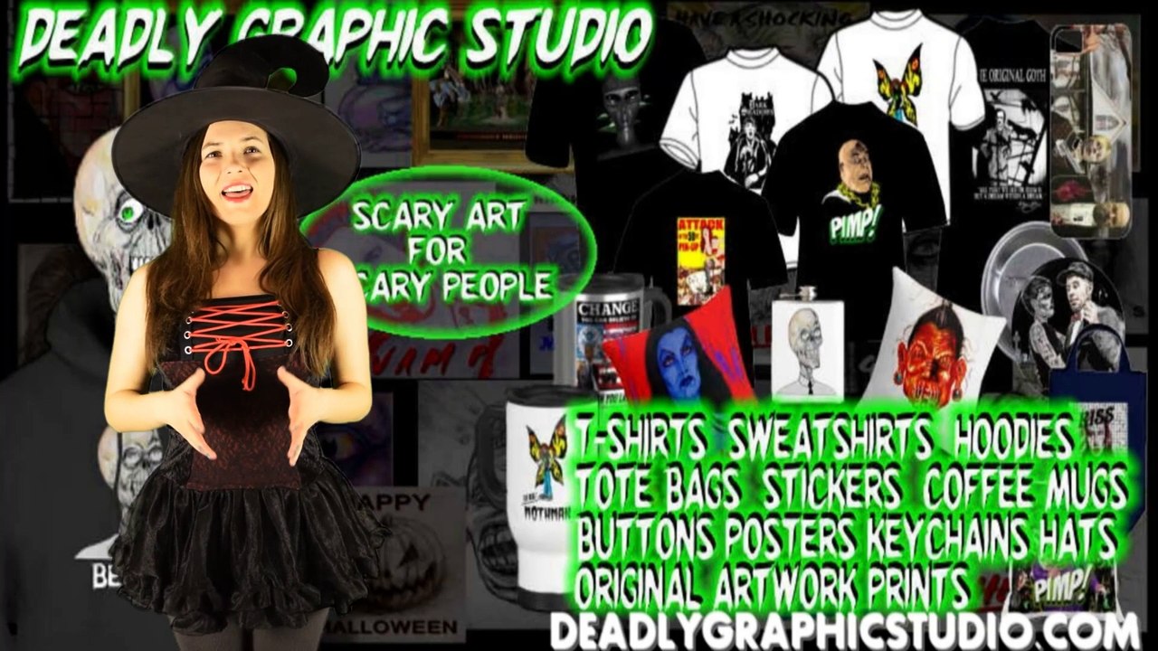 DEADLY GRAPHIC STUDIO CUTE WITCH PITCH