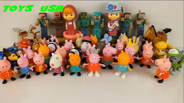 Peppa Pig Paw Patrol Play Doh Minecraft Маша и Медведь Masha i Medved Mickey Mouse Peppa Toys