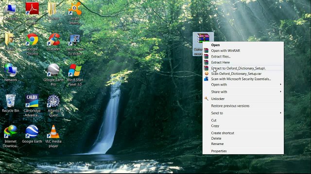 How to install Oxford Advanced learners Dictionary 8th edition