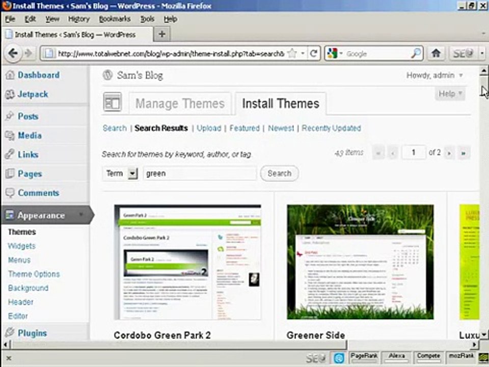 Wordpress Tutorial - How to Install WordPress Themes Automatically - Video Training #11