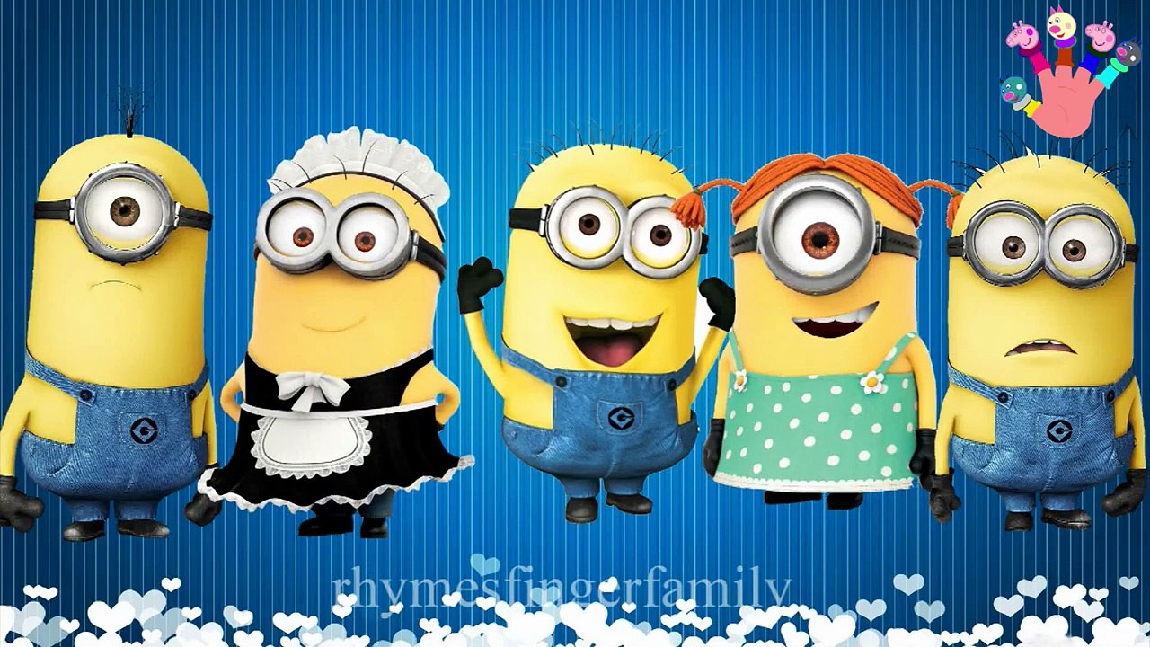 Finger Family Nursery Rhymes Minions Bananas Cartoon Minions | Finger Family Rhymes for Children