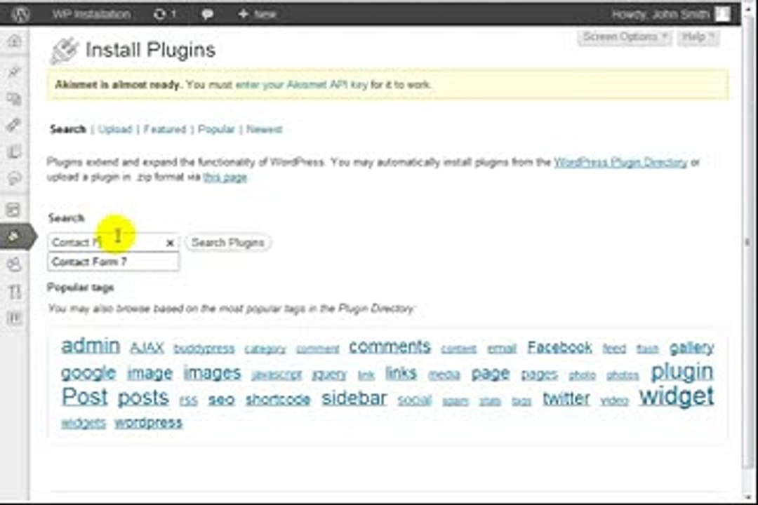 WordPress Tutorial For Beginners Part 19 - How To Create Contact Form