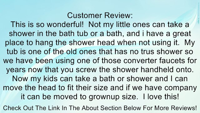 Mommy's Helper Safer Grip Portable Shower Arm Review
