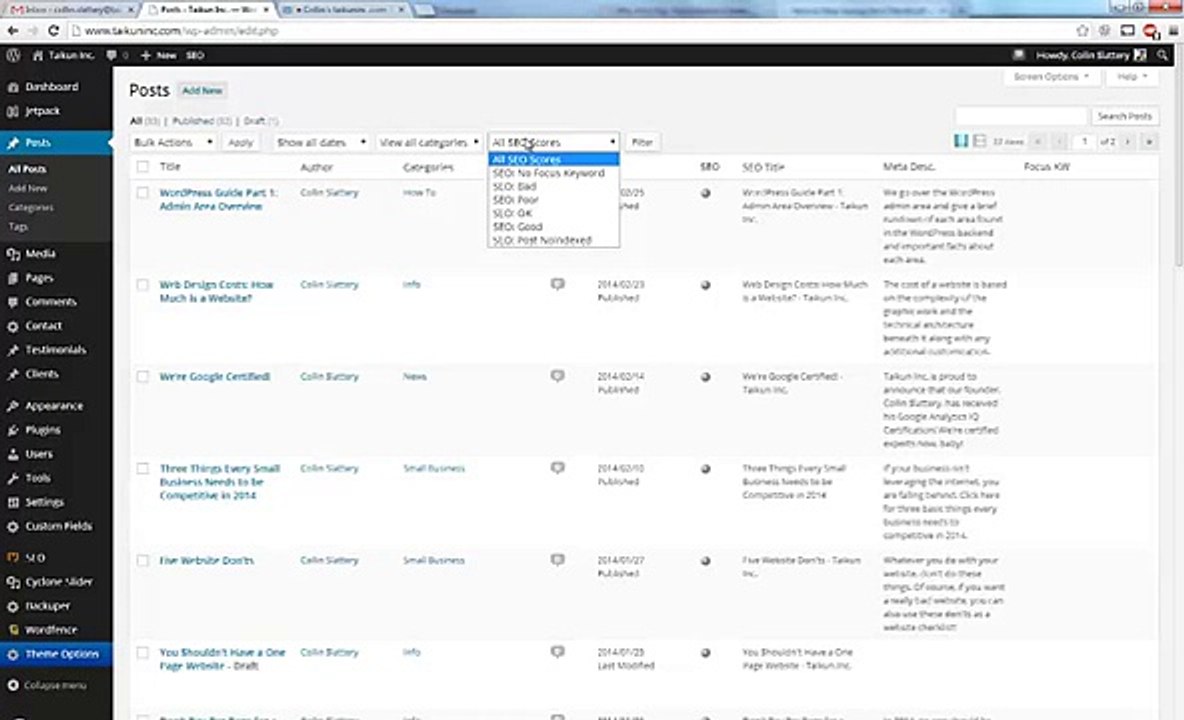 WordPress Tutorial Posts