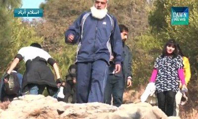 Hiking for Peshawar attack victims in Islamabad