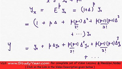 Newtons Forward Interpolation & Backward Interpolation Formula