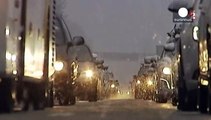 Francia in tilt per la neve: in 15.000 bloccati lungo le strade per le stazioni sciistiche