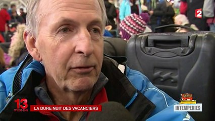 La dure nuit des vacanciers coincés par la neige