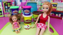 DisneyCarToys Frozen Anna Makes Play Doh Shopkins Cake with Frozen Kids Krista New Rare Shopkins