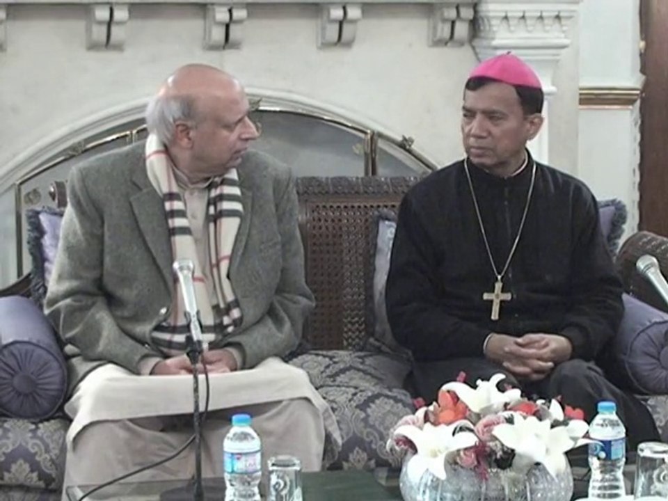 Christian Delegation Met with Governor Punjab On Christmas 2014