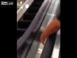 Gays meet on escalator funny