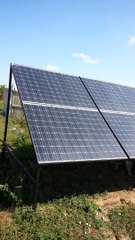 güneş paneli ile çalışan sulama sistemi