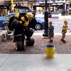 Real life amazing transformer in the streets