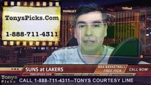 LA Lakers vs. Phoenix Suns Free Pick Prediction NBA Pro Basketball Odds Preview 12-28-2014
