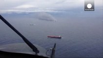 تخلیه حدود یک سوم از مسافران کشتی آتش گرفته ایتالیایی در سواحل یونان