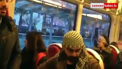 Samsun'da Tramvayda Roboski Eylemi