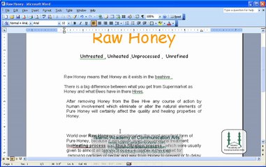 Free MS Word 2003 Training in Urdu- IACA (30)