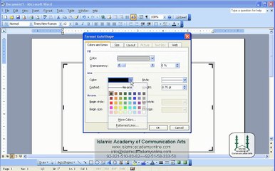 Free MS Word 2003 Training in Urdu- IACA (55)