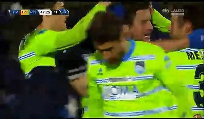 Livorno vs Pescara  1 - 1 Goal R. Maniero ITALY_ Serie B-28.12.2014