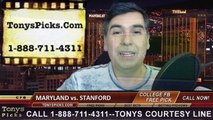 Stanford Cardinals vs. Maryland Terrapins Free Pick Prediction Foster Farms Bowl NCAA College Football Odds Preview 12-30-2014