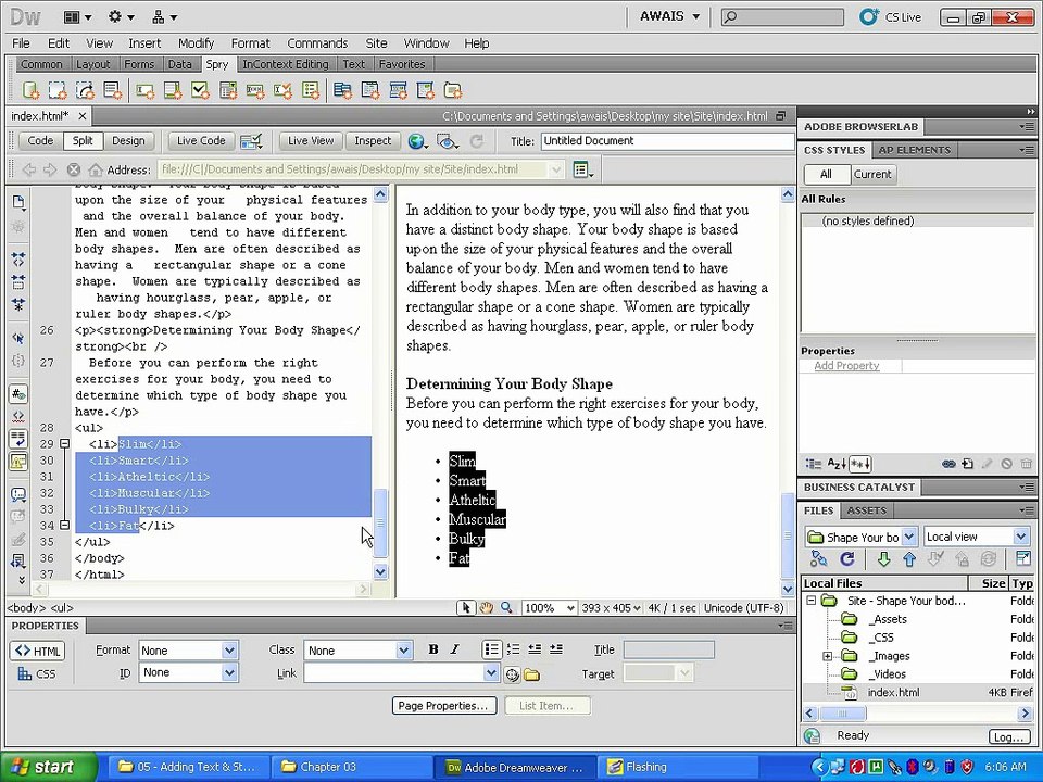 19-Managing Lists - Web Designing in Urdu