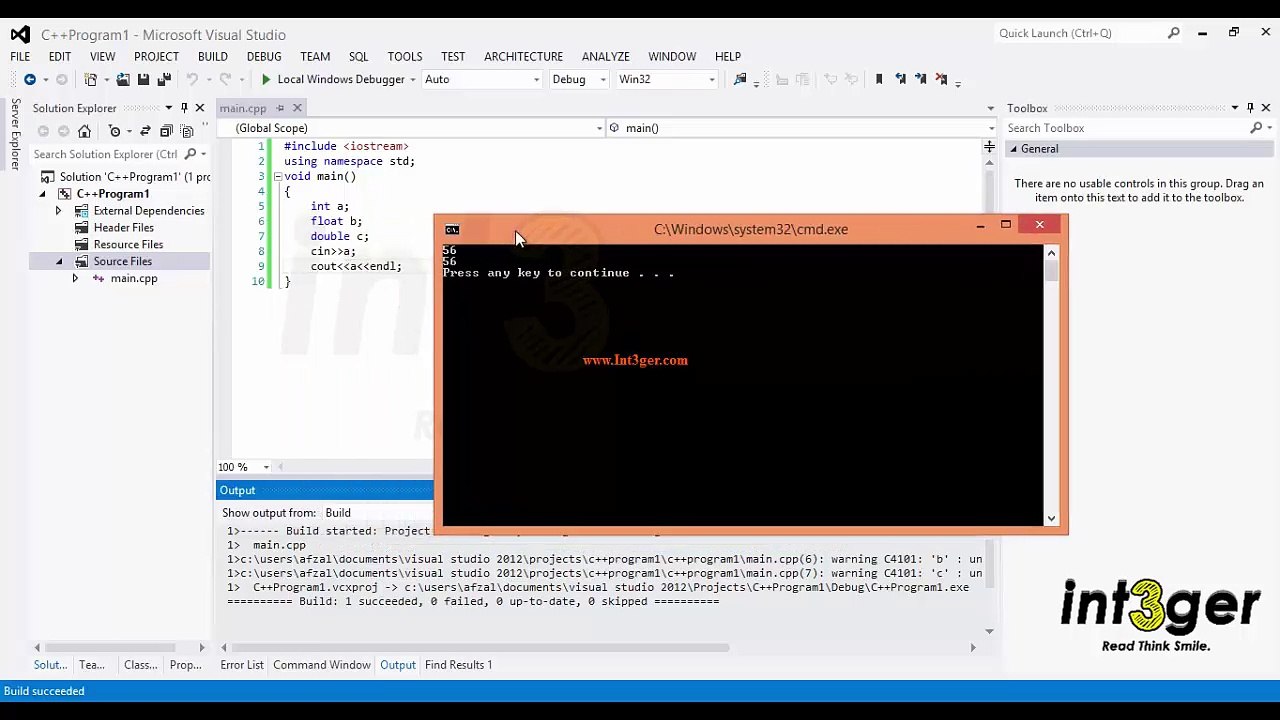 C++ Beginner Urdu Tutorials - Tutorial 2 Variable Types(a)