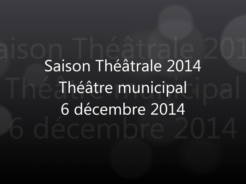 AEP Châteaurenaud - Saison théâtrale 2014 (6 décembre)