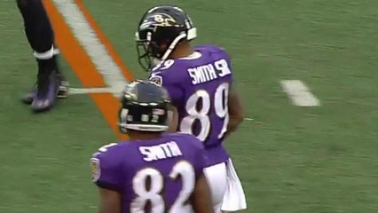 Flacco to Steve Smith for 11 yards