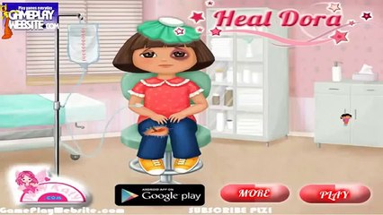 Dora l'Exploratrice Cartoon Game ❤ Heal Dora Soigne la! ❤ Baby games