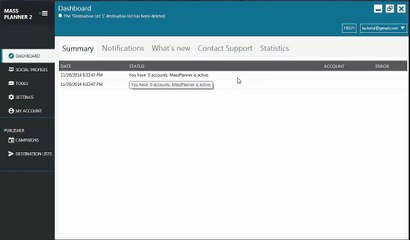 3. All about the dashboard tab in Mass Planner 2
