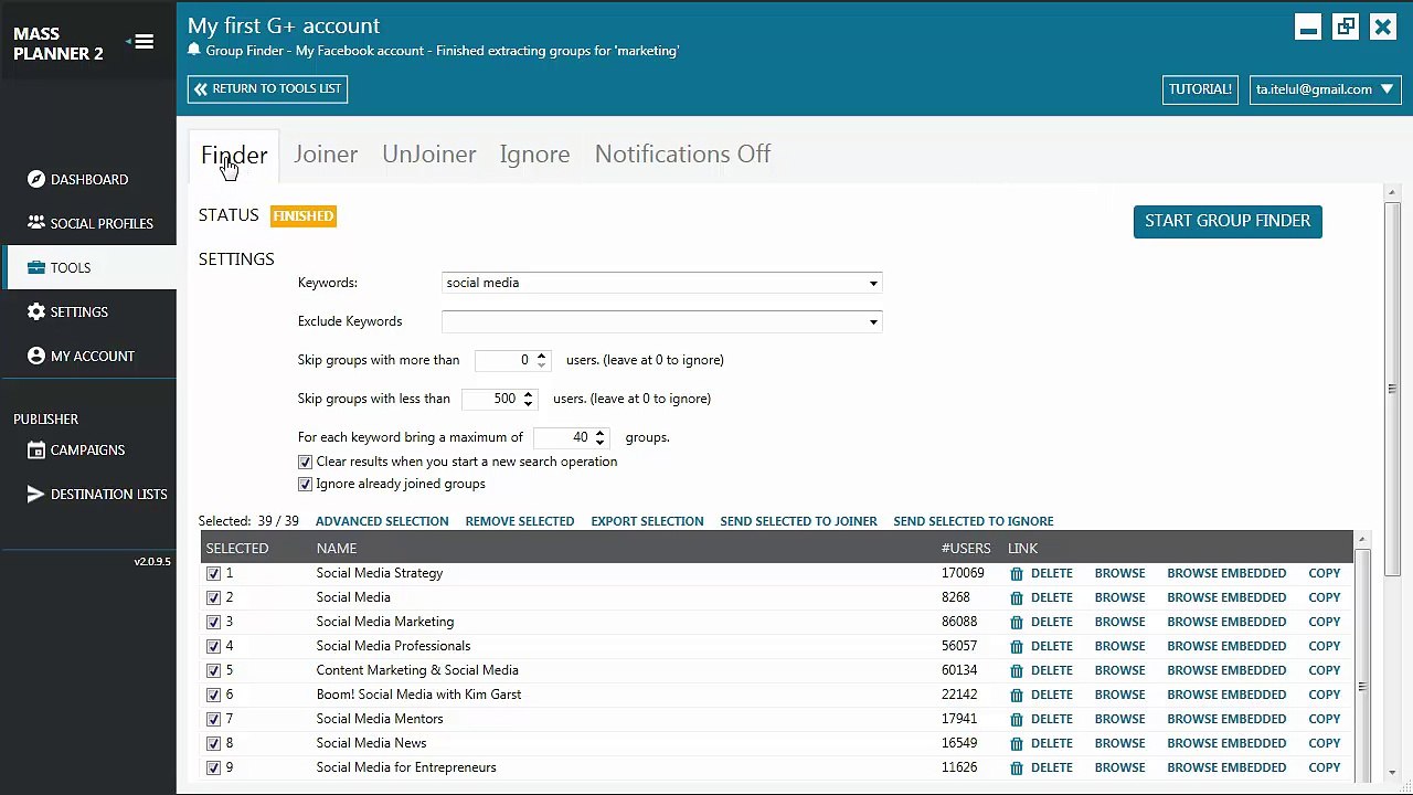 5. Using the tools tab in Mass Planner 2