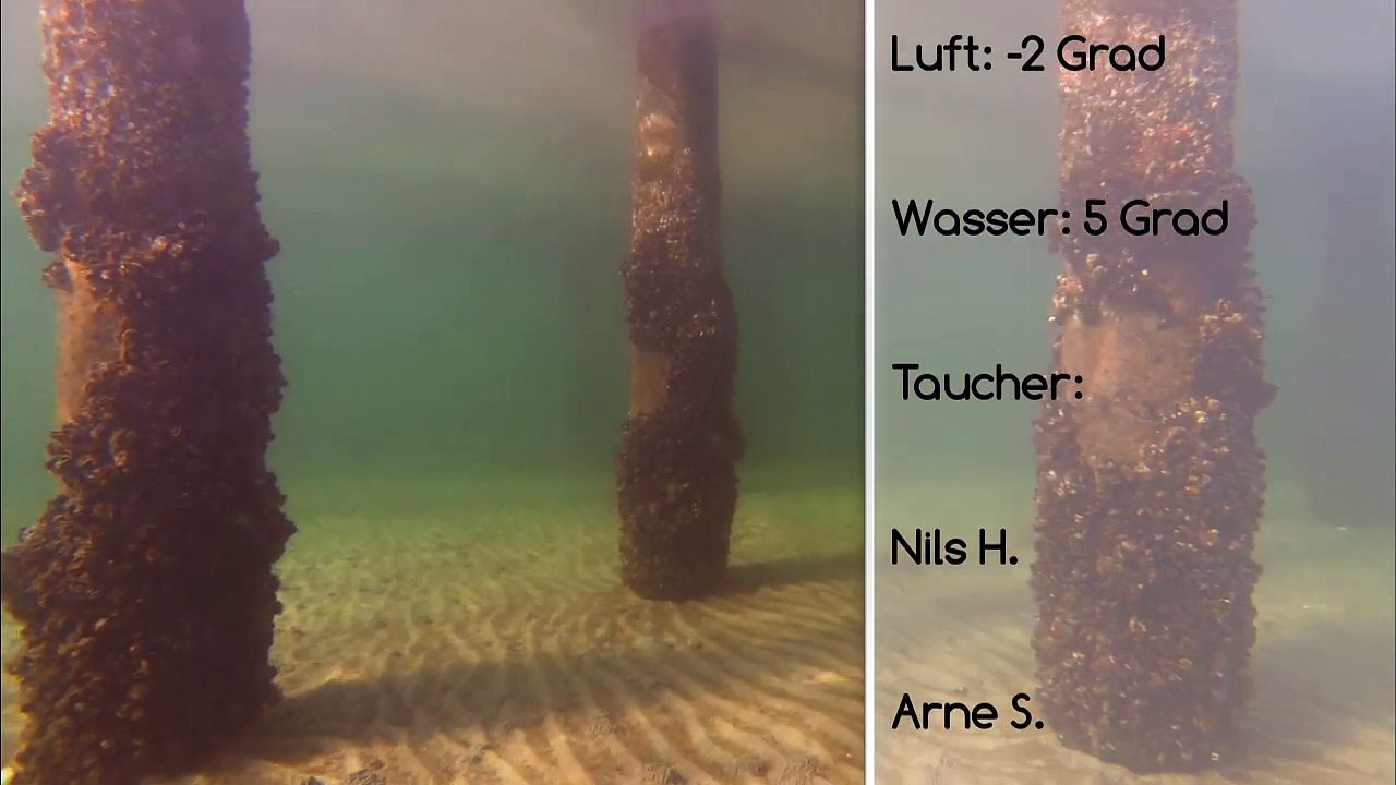 Tauchen im Winter Neustadt / Ostsee