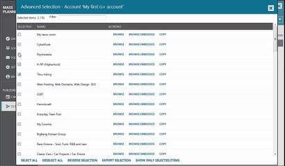 8. Creating a destination list in Mass Planner 2