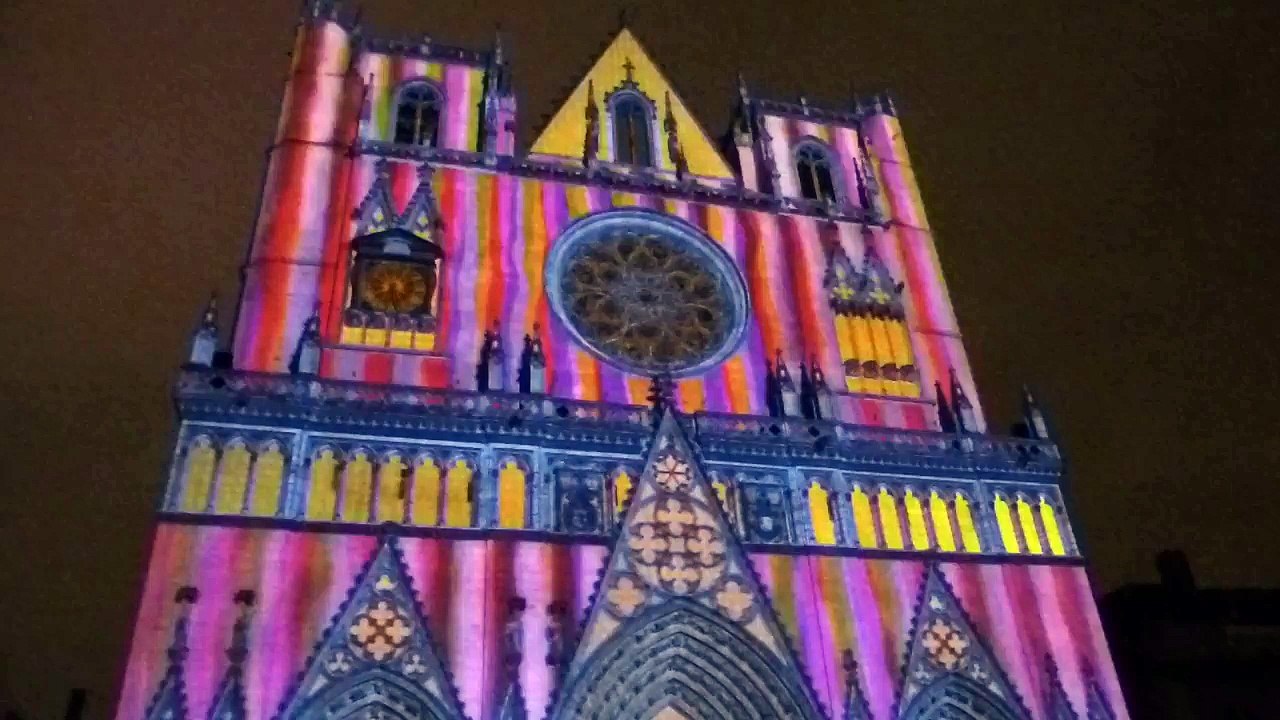 fêtes de lumières 2014 - spectacle à la cathédrale Saint-Jean de Lyon