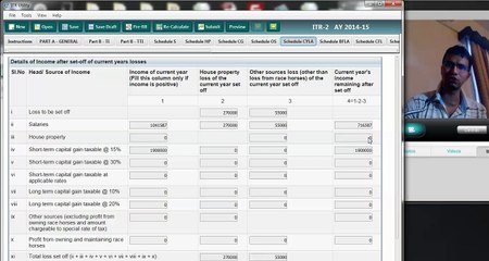1068(Tax ) Why is the tax return broken into different schedules S ,HP  CG OS CYLA TI TTI TR FA
