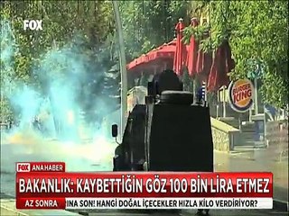 Gezi Olaylarında Gözünü kaybeden işciye Bakanlık Gözün 100 Bin lira etmez