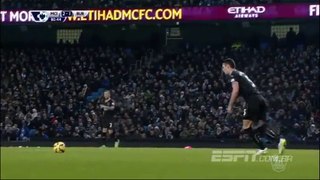 Ashley Barnes goal - Manchester City vs Burnley (28.12.2014) Premier League